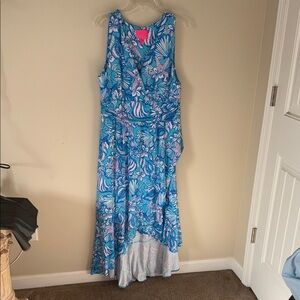 Lilly Pulitzer Pink and Blue Floral Dress